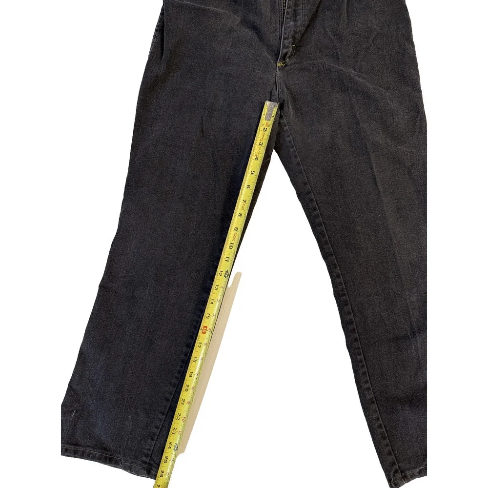 Vintage Sheplers Jeans Women's Size 6P Black Tapered‎ Fit 5 Pocket Denim USA 90s